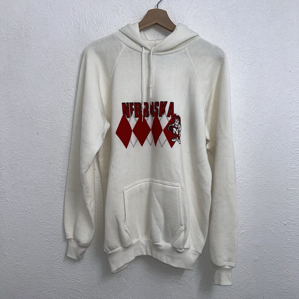 Vintage Discus Athletic University Of Nebraska Herbie Husker Hoodie Men’s XL